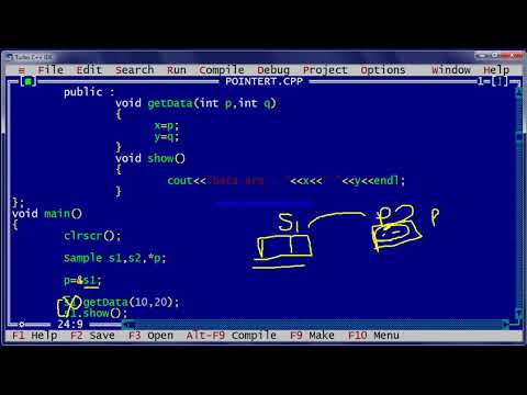 CPP : Pointer To the Object of Class (in Hindi) - YouTube