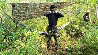 2 Day Camping Trip: Drastic Rain/Sunshine/Birds with Axe & Bushcraft Knife "Wildlife Expedition"