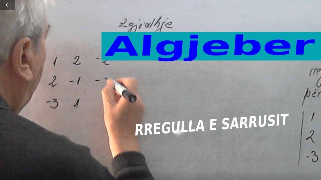 Algjeber/ Rregulla e Sarrusit