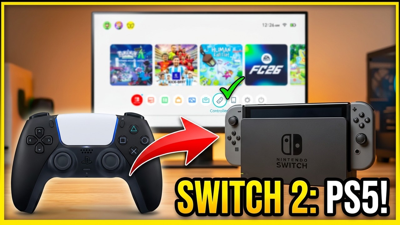 How To Connect a PS5 Controller To Nintendo Switch 2 (STEP BY STEP
