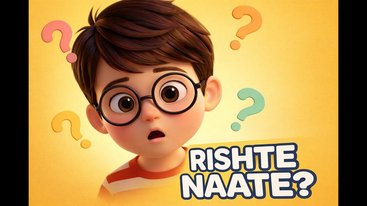 Rishte Naate | Learn Family Relations | Hindi Nursery Rhyme for Kids | Kids Guru