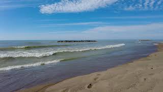 1hr Calming Wave Sounds - Relaxing Lake Erie Beach Ambiance @ Presque Isle - Nature ASMR