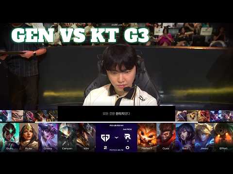 GEN vs KT Game 3 | LCK 2026 Playoffs Round 2 | Gen.G vs KT Rolster G3