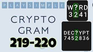 PlaySimple CRYPTOGRAM level 219 220