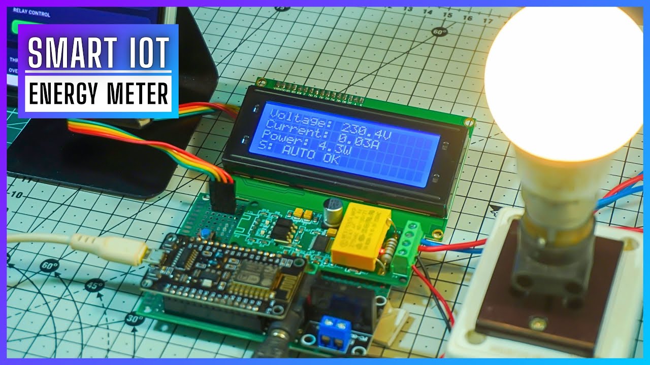 IoT Smart Energy Meter Using ESP8266 & PZEM-004T Module | Voltage & Current Protection