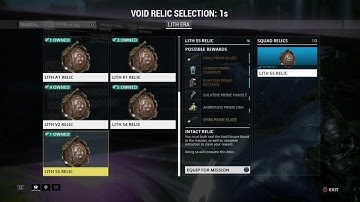 Warframe bug, lost a rare prime part