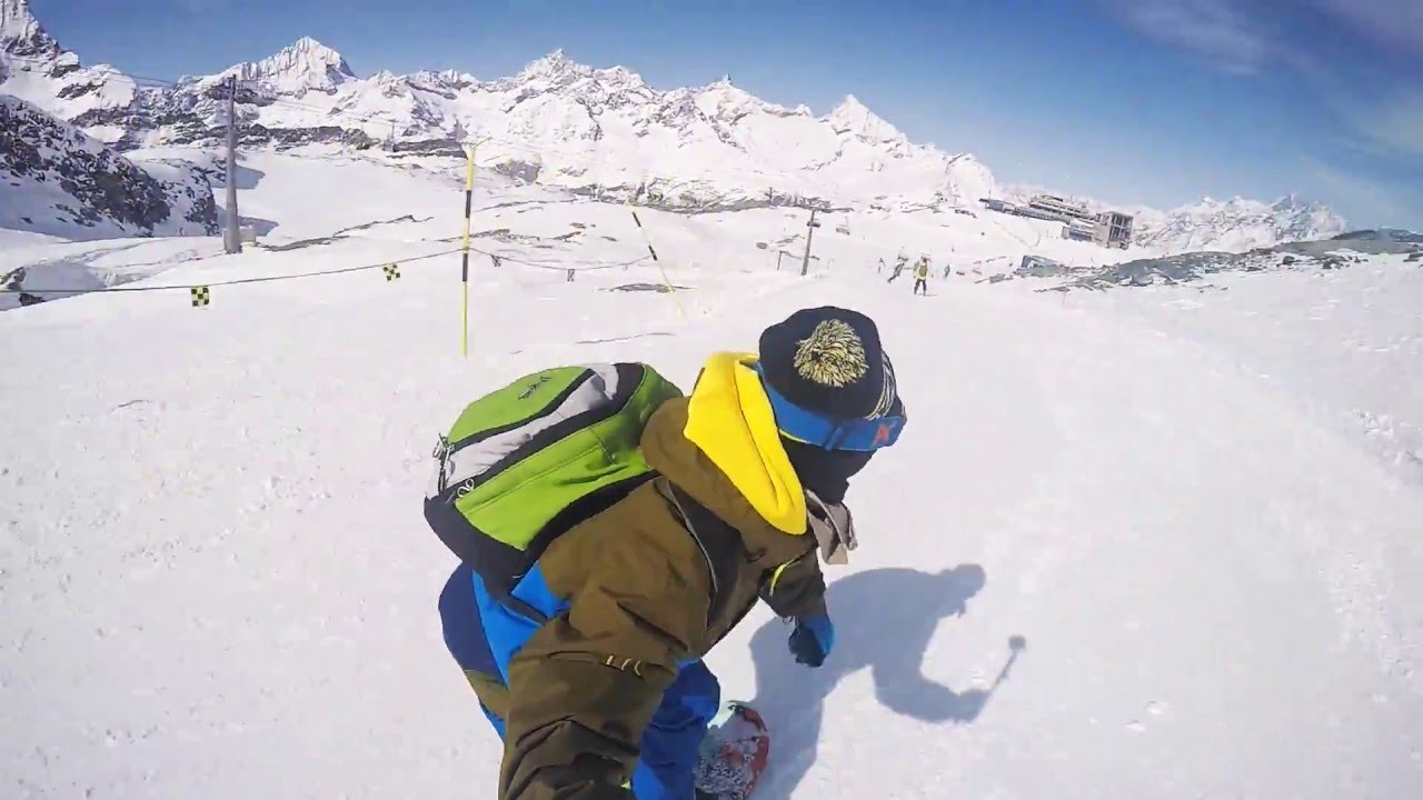 Cervinia + Zermatt 2016 Snowboard GoPro Hero 4 silver