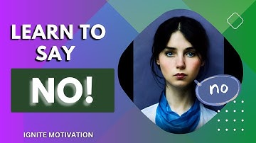 Learn to say NO