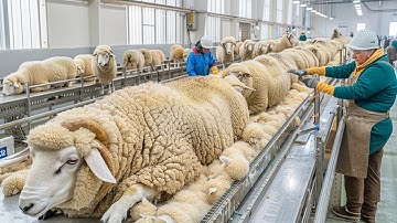 FULL PROCESS | Inside the Sheep Wool Factory – From Sheep Wool to Luxury Jacket