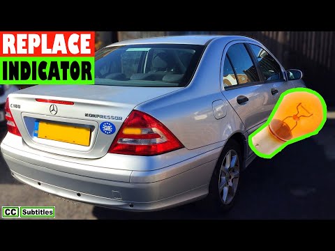 How to replace rear indicator bulb on Mercedes C-Class