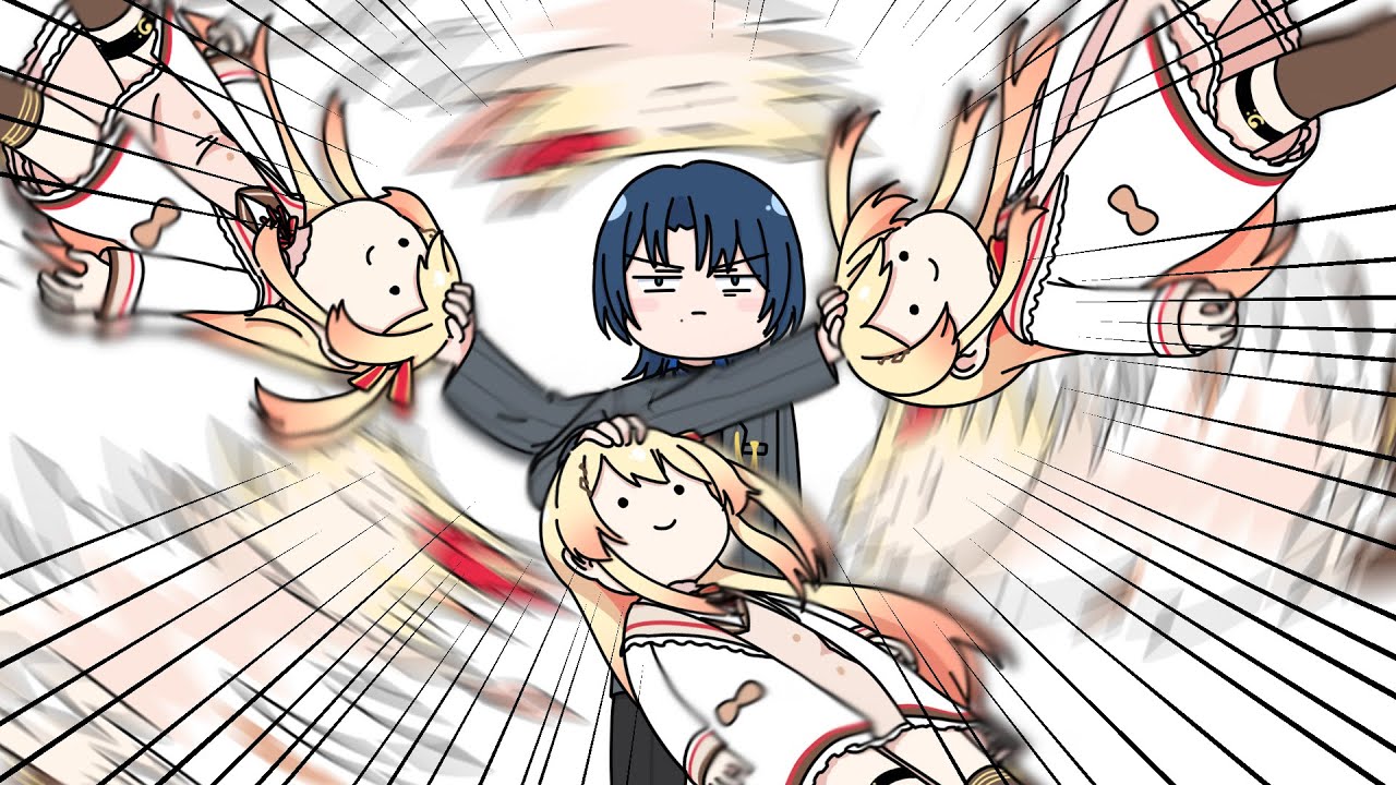 【手描き】青と奏は仲良し