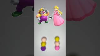 Color Mixing Super Mario Bros Wario Vs Princess Peach #shorts #colormixing #supermariobros