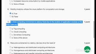 cloud computing week 12 NPTEL assignment Wealth