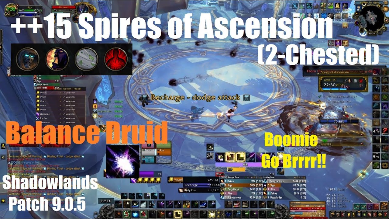 +15 Spires of Ascension Chested Night Fae Balance Druid Druid PoV