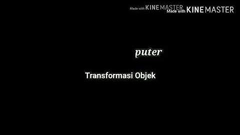 Implementasi Transformasi menggunakan Glut Dev C++