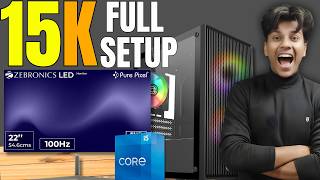 💻 ₹15,000 Complete PC Setup 😱 | Monitor + Keyboard + Mouse Included!
