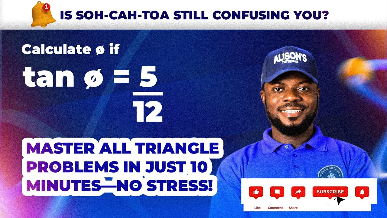 Top Master Triangle Tan θ = 5/12? Master Trigonometry Triangle Problems in Just 10 Minutes ...
