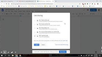 Change Shared Settings on Google Doc