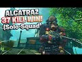 37 KILL SOLO-SQUAD ALCATRAZ WIN! (No-Fill) | CoD Blackout