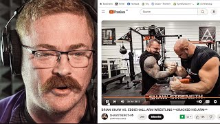 Reacting to Brian Shaw V Eddie Hall Armwrestling