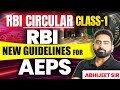 IBPS PO 2025 | RBI CIRCULAR CLASS 1 | NEW GUIDELINES FOR AEPS | By Abhijeet Sir
