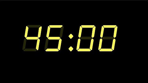 45 Minute Timer, retro yellow lcd alarm clock, with Alarm ⏰