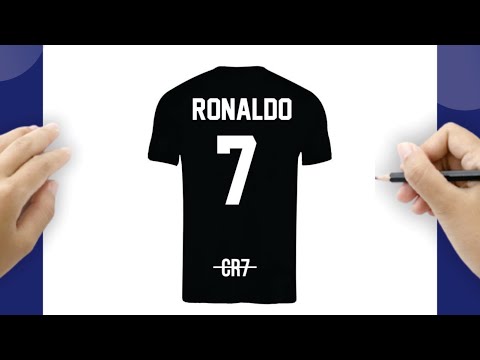 Hur man ritar Cristiano Ronaldos tröja steg för steg