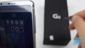 LG G6 How to insert SIM card / memory card