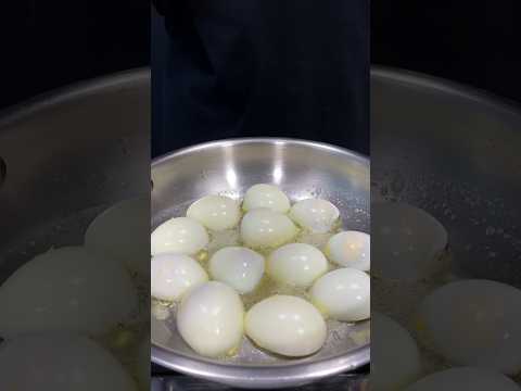 Boiled Egg Fry ASMR Cooking || #shorts #food #cooking #indianasmrworld #asmr #nonveg #egg