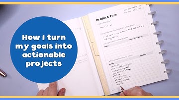 How to turn your goals into actionable steps // How to use a planner for managing projects