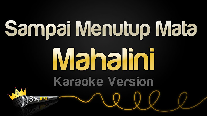 Mahalini - Sampai Menutup Mata (Karaoke Version)