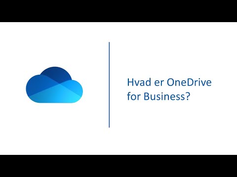 Introduktion til OneDrive  for Business