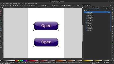 glossy button using  Inkscape 1.2.2 ( 2022-12-09,)