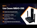 PICO PC® MNHO-096 Smart and Secure Edge Gateway and 5G CPE Use Cases
