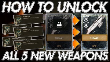 HOW TO UNLOCK ALL 5 NEW DLC WEAPONS! (WW2 How To Unlock New Winter Siege DLC Weapons)