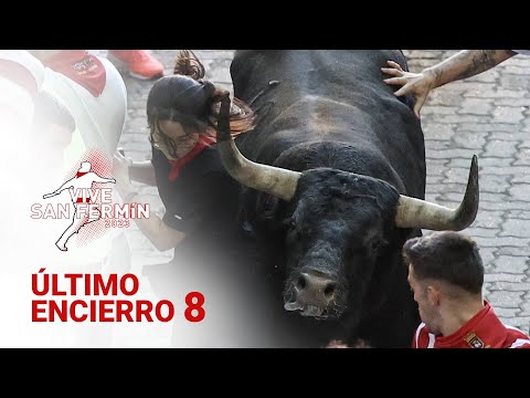 ÚLTIMO ENCIERRO de San Fermín 2023 | Toros de Miura