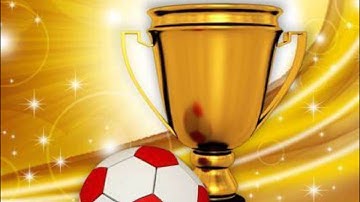trophy with a football competition powerpoint templates and powerpoint themes 1112 presentation info