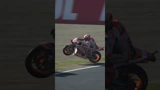 the motorbike was thrown far away