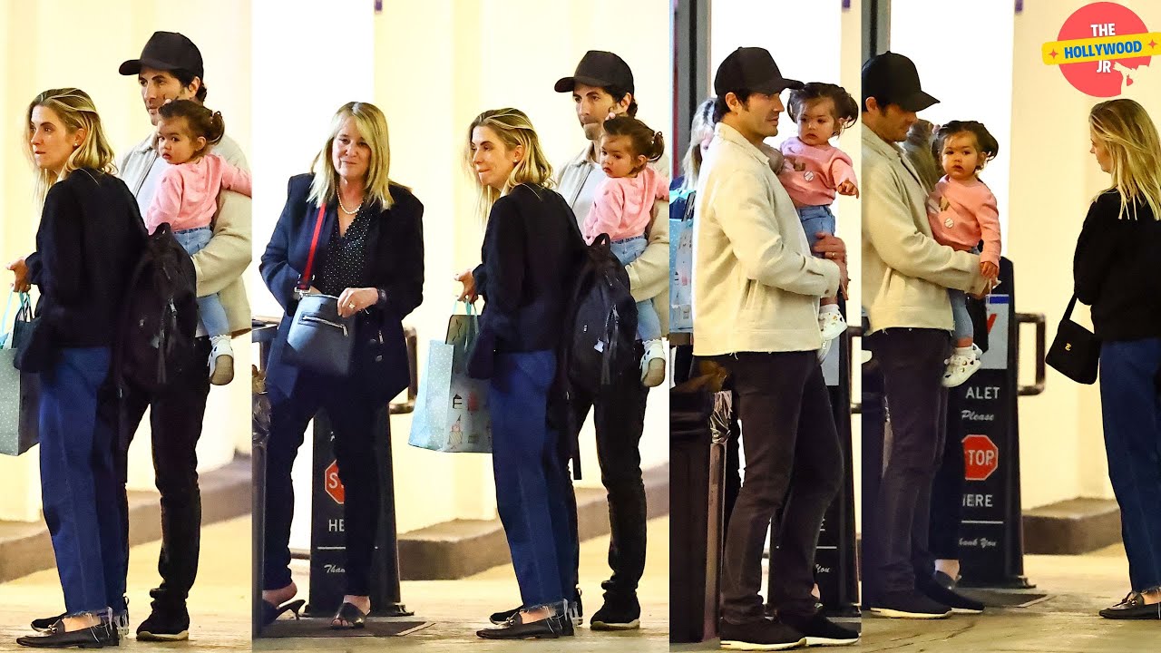 BRANDON DAVIS AND ASHLEY BENSON ENJOY FAMILY OUTING AT E BALDI'S RESTAURANT IN BEVERLY HILLS, CA!!!