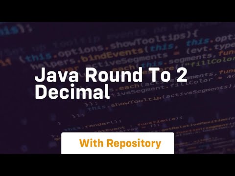 java round to