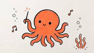 Underwater Jazz to Study & Focus 🌊 Octopus Conductor | playful lofi jazz for deep work screenshot 5