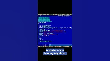 How to draw Circle in C programming? 🤔🔥#shorts #youtubeshorts #computergraphics