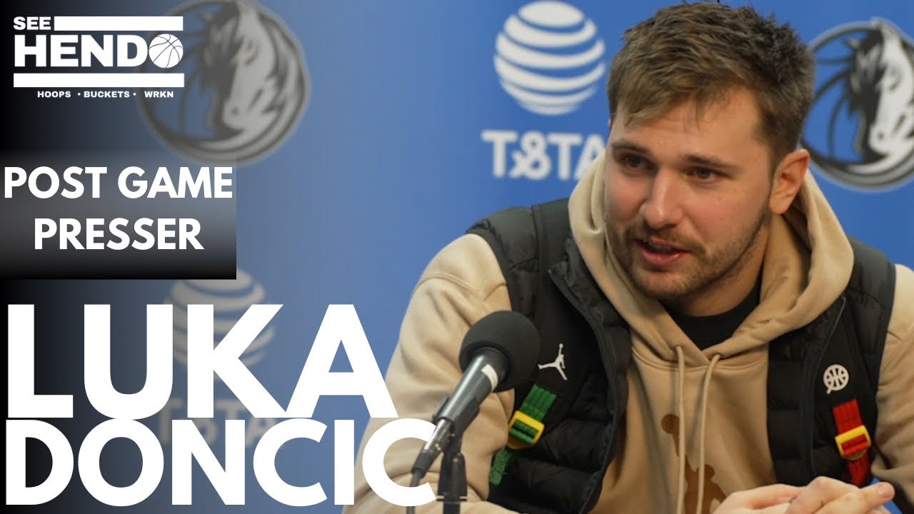Luka doncic reacts to 30 point triple double win vs Memphis grizzlies ...