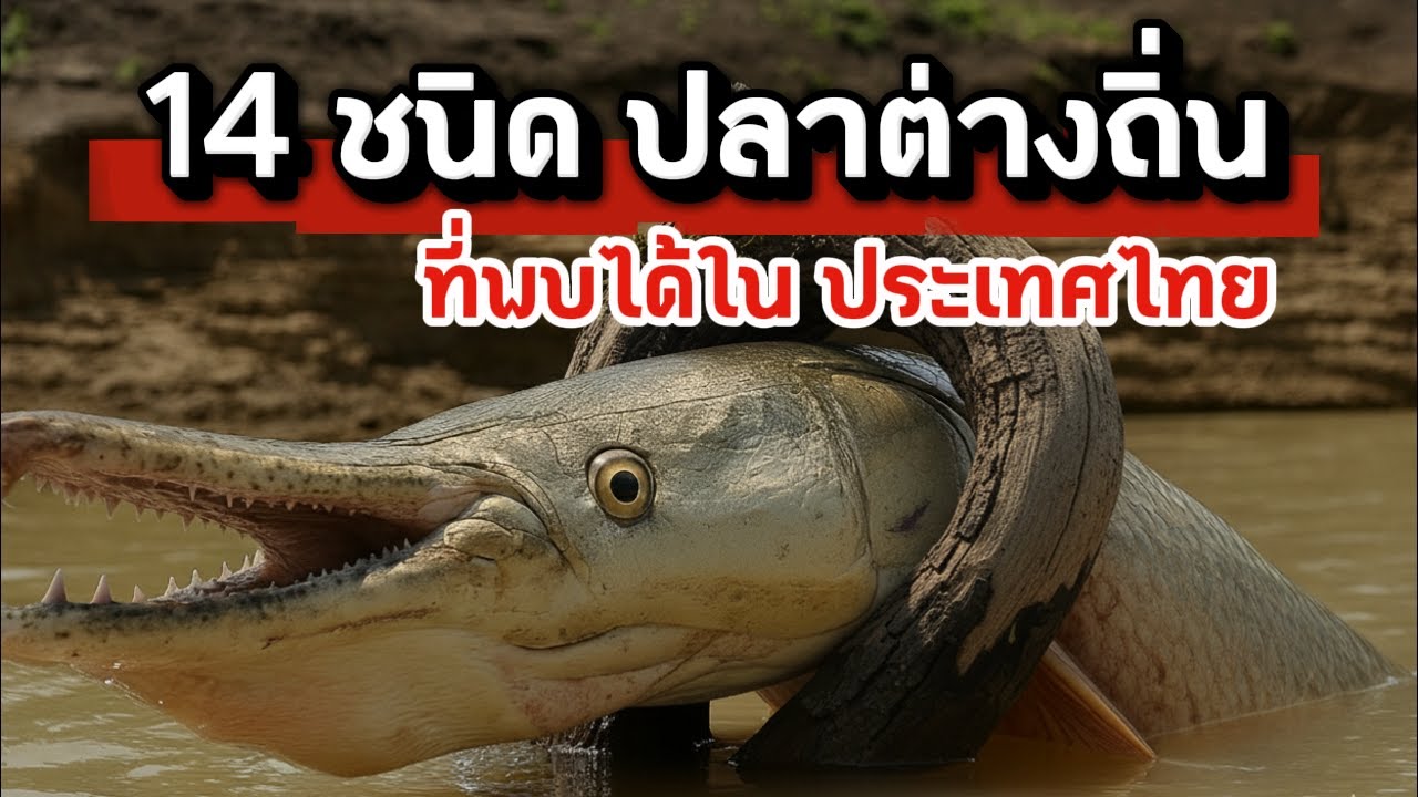 14 ชนิด ปลาต่างถิ่น ที่พบได้ในแหล่งน้ำ ประเทศไทย