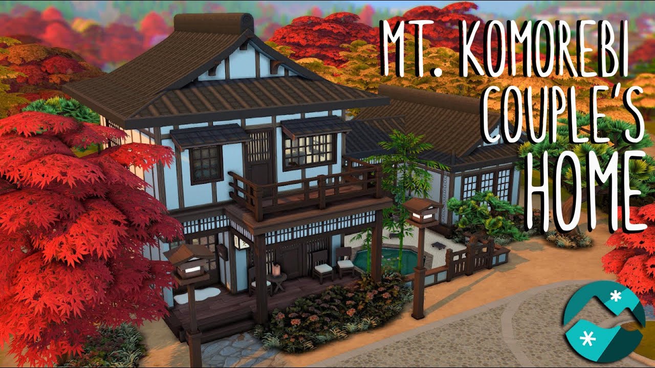 Mt. Komorebi Couple's Home 🏔 // Sims 4: Snowy Escape Speed Build - YouTube