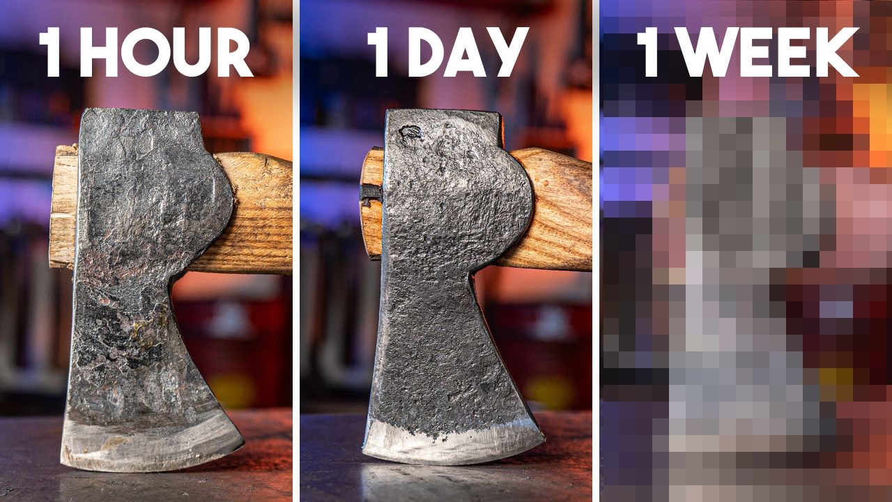 1 Hour vs 1 Day vs 1 Week: Forging an Axe