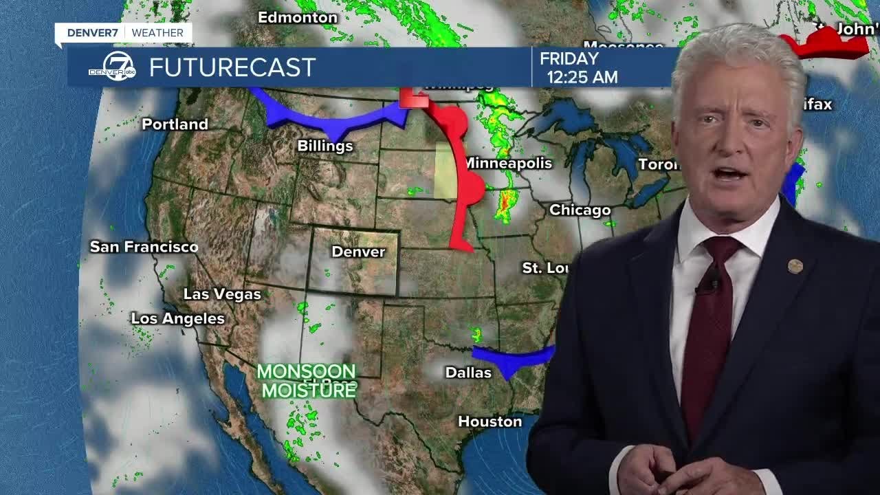 Scattered thunderstorms with gusty winds through early tonight - YouTube