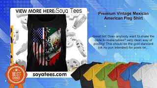 Premium Vintage Mexican American Flag Shirt