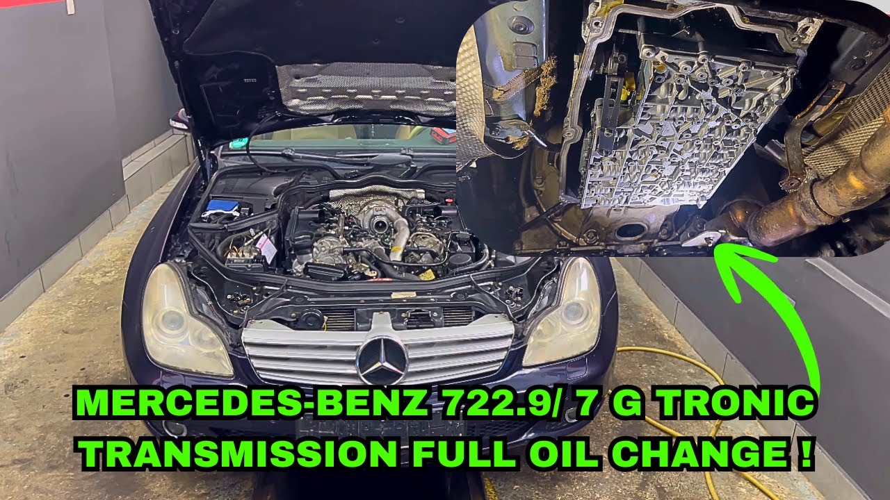 Как провести полное техническое обслуживание коробки передач на Mercedes-Benz CLS 7G Tronic! (Зам...