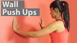 Wall Push Ups For Beginners | How To